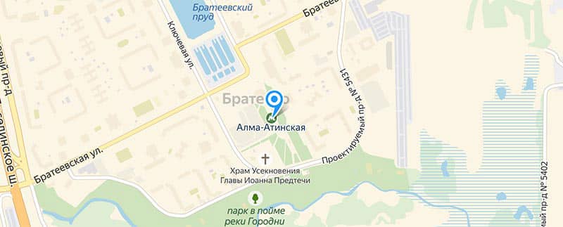 Метро Алма-Атинская.