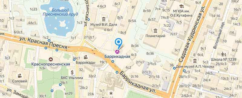 Метро Баррикадная.