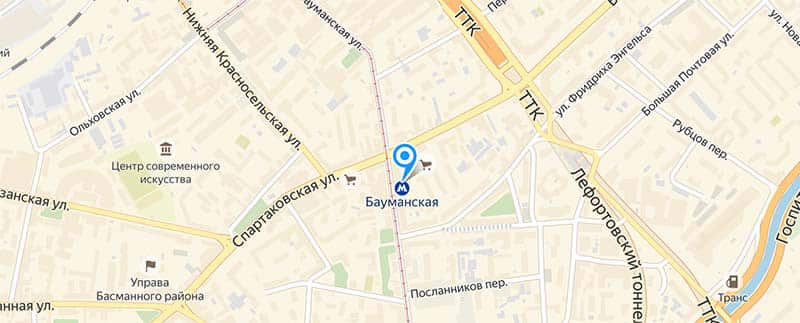 Метро Бауманская.