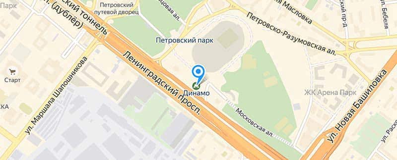 Метро Динамо.