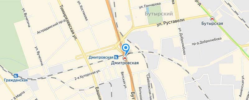 Метро Дмитровская.