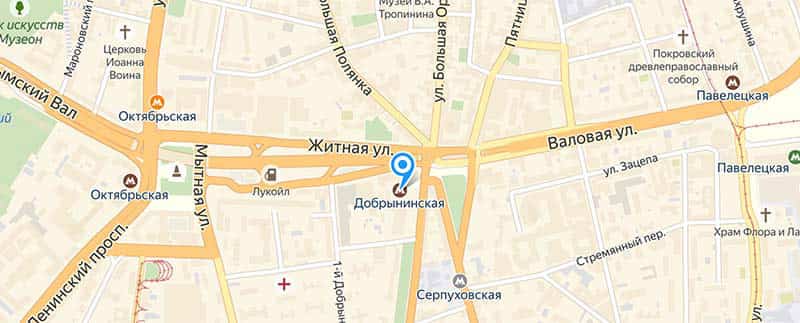 Метро Добрынинская.