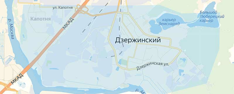 Карта дзержинский карьер