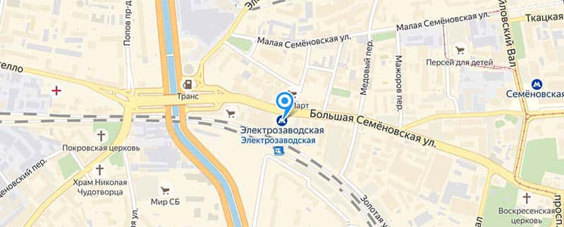 Метро Электрозаводская.