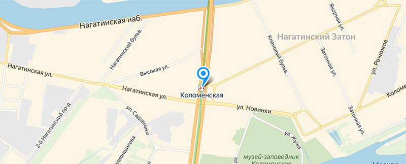 Метро Коломенская.