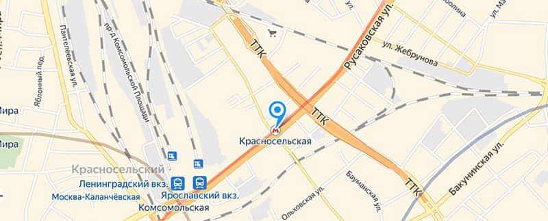 Метро Красносельская.