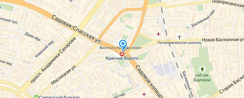 Метро Красные Ворота.