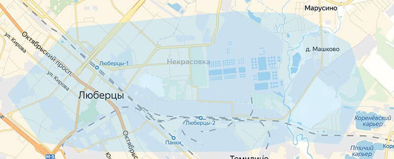 Карта красной горки в люберцах
