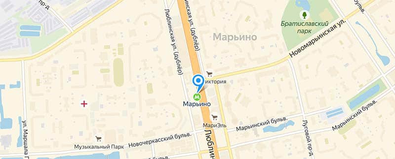 Метро Марьино.