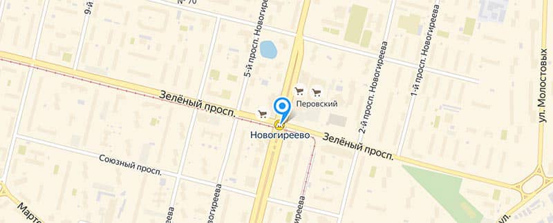 Метро Новогиреево.