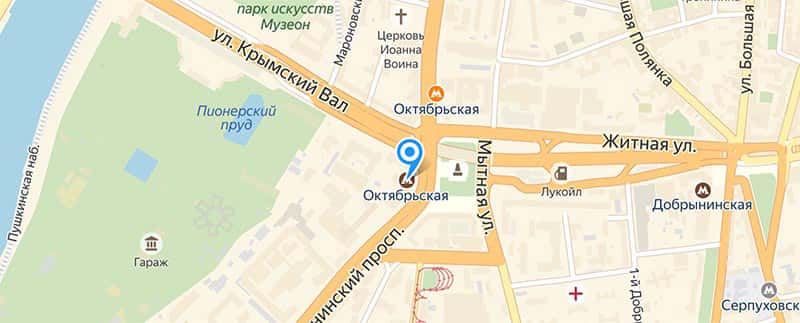 Метро Октябрьская.
