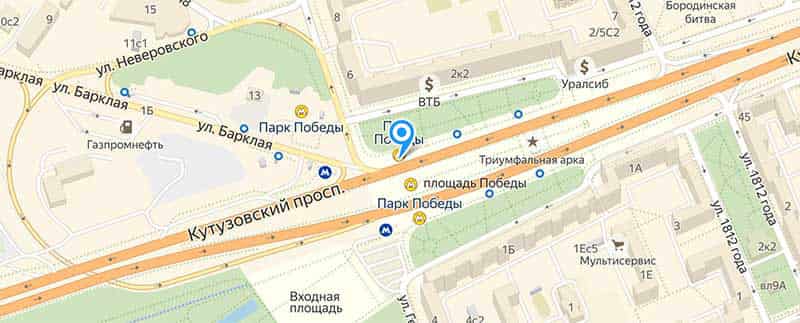 Метро Парк Победы.