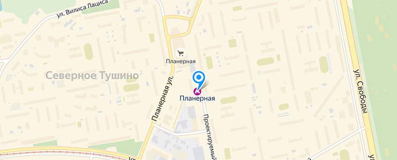 Метро Планерная.