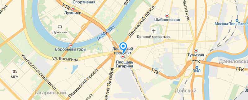 Метро Площадь Гагарина.