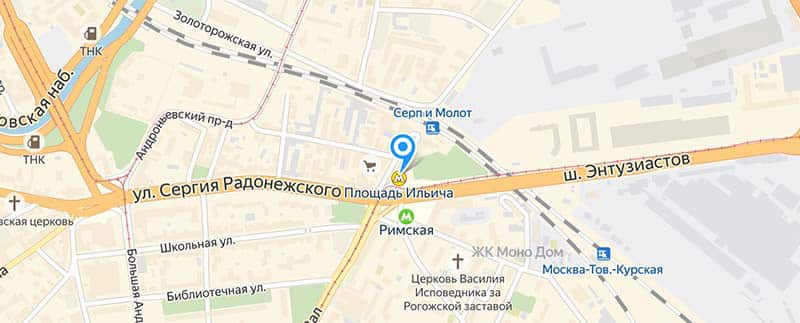 Метро Площадь Ильича.