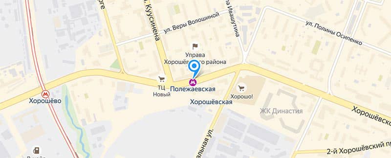 Метро Полежаевская.