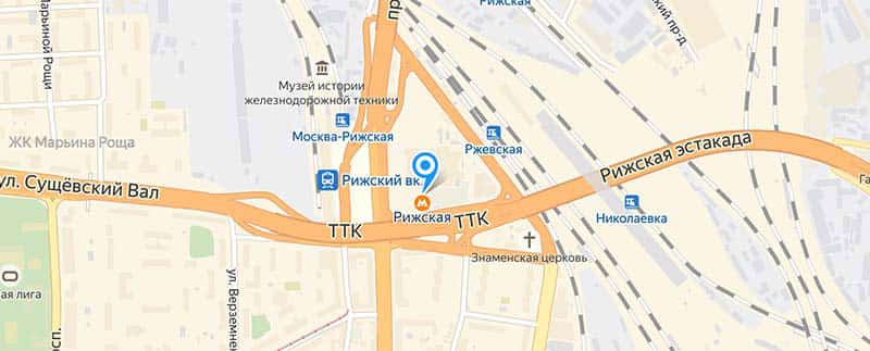 Метро Рижская.