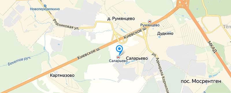Метро Саларьево.