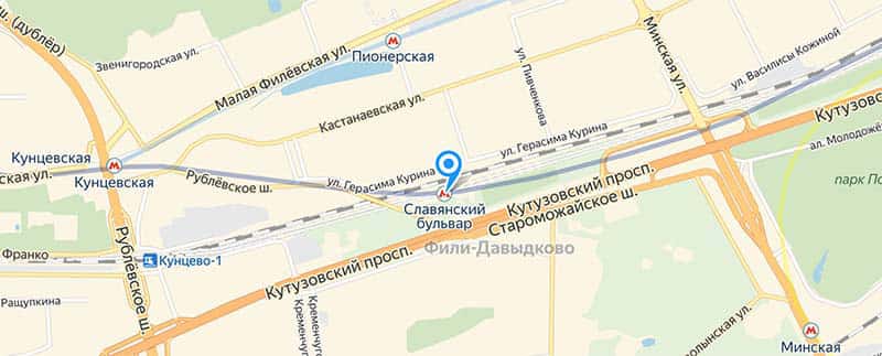 Метро славянский бульвар карта метро