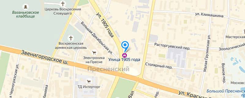 Расторгуевское кладбище карта