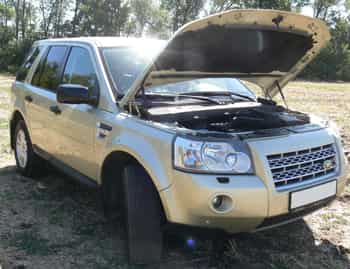 Открыть капот Freelander